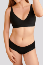 Conjunto sostén Escote profundo + calzon sin costura